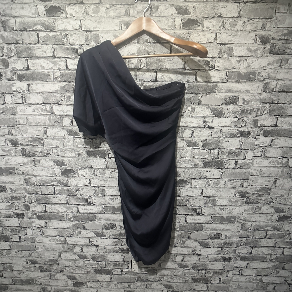EUC Aidan by Aidan Mattox Midnight Blue Dress Size 8